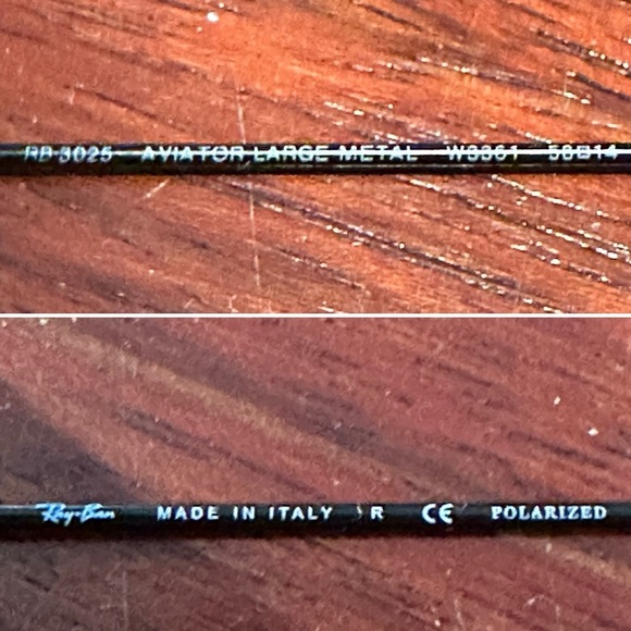 Ray Ban Aviator Classic Polarized Sunglasses - Picture 6 of 9